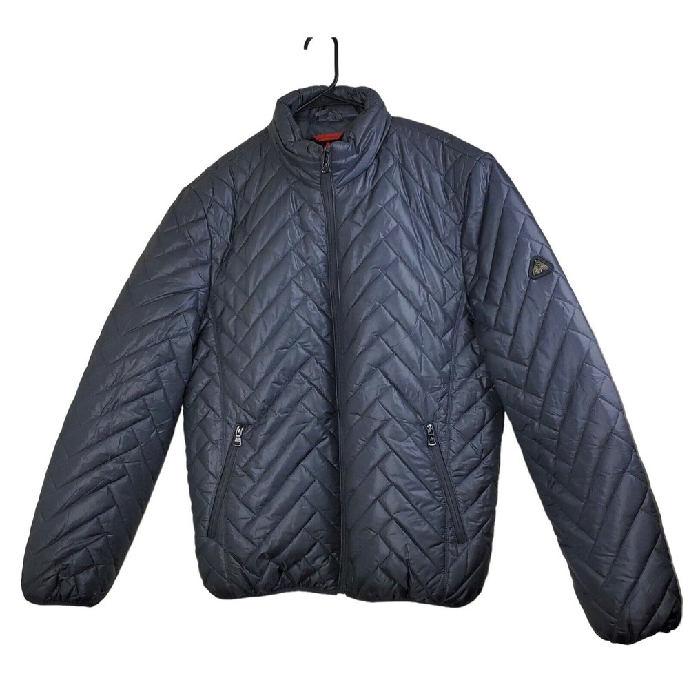 SPIRE Outerwear Men’s Charcoal Gray Puffer Bubble Jacket, Size XL